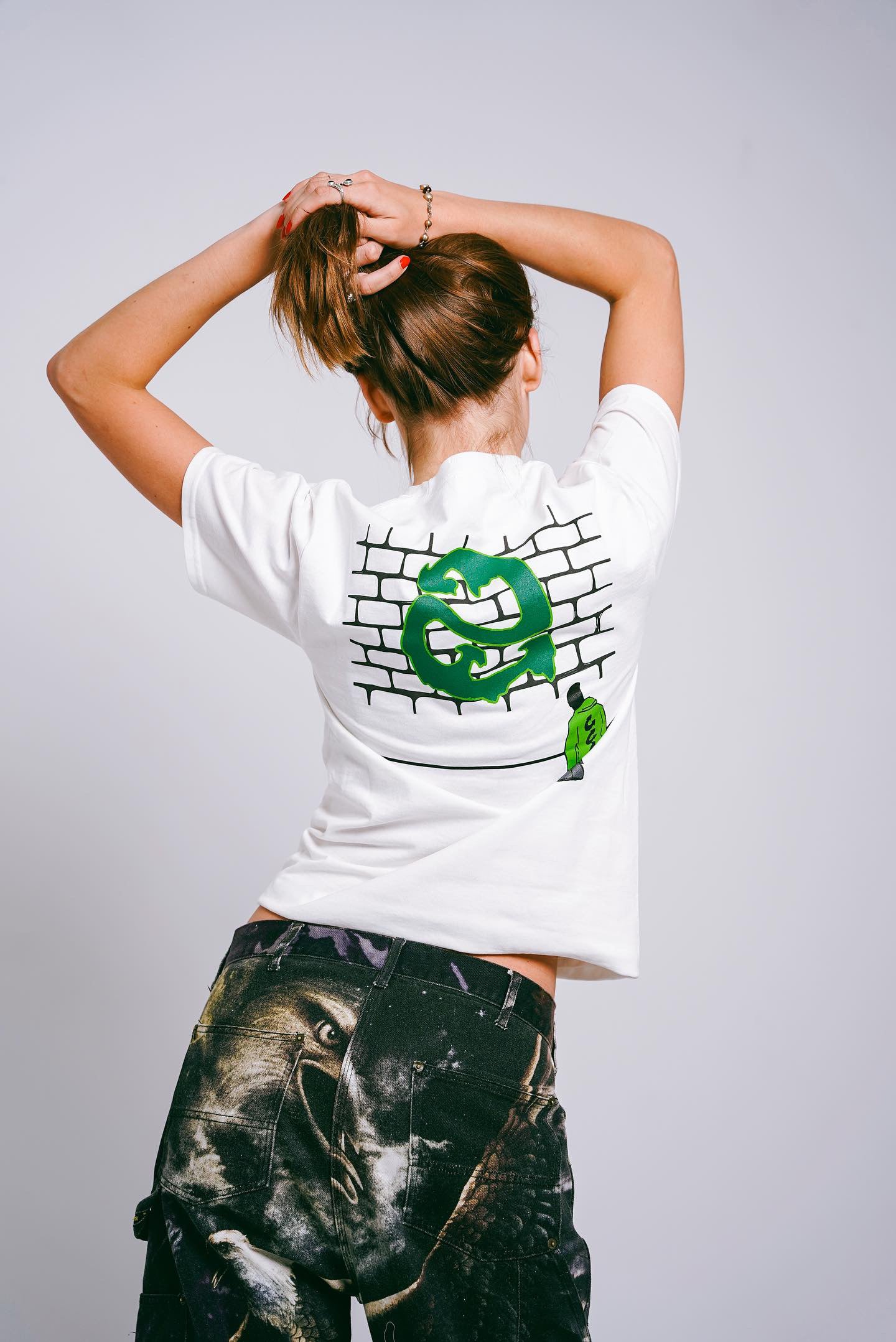 White Graffiti Tee