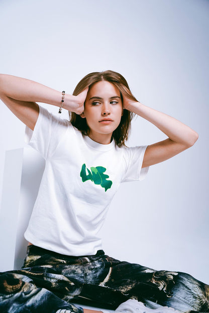 White Graffiti Tee